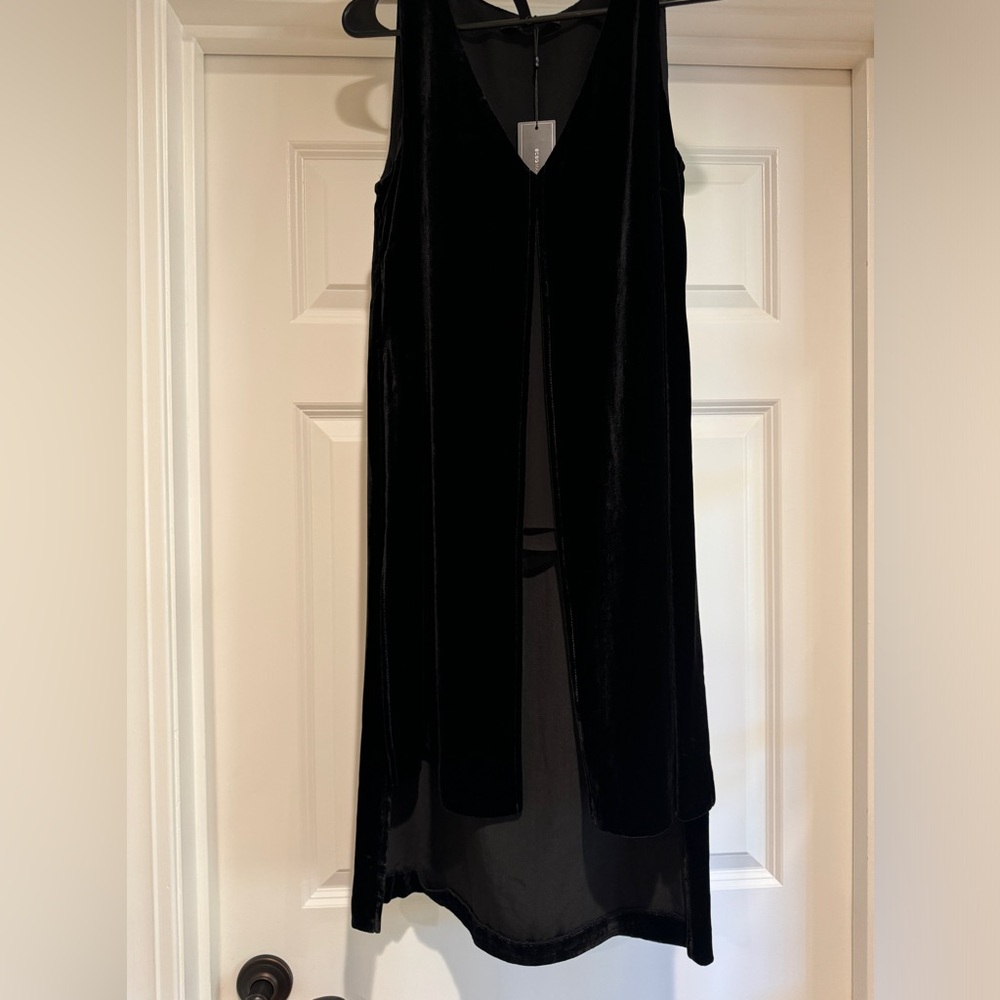Velvet long split top - Picture 4 of 6